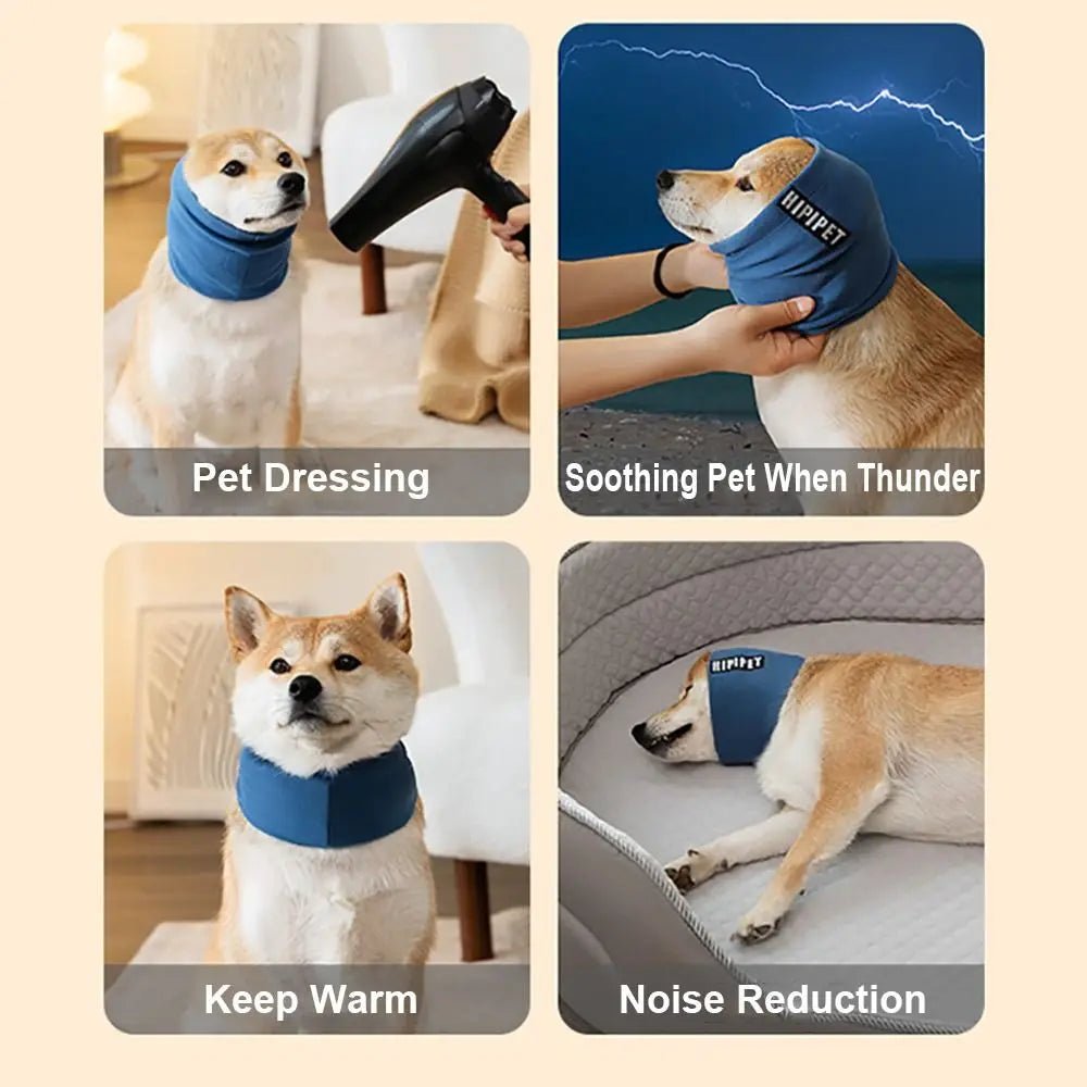 Dog Grooming Earmuffs – Soft Noise-Proof Ear Cover for Bathing & Drying - Lazy Paper Club