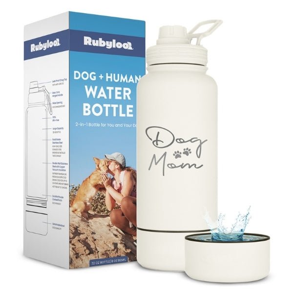 Dog + Human Water Bottle with Detachable Dog Bowl Water Bottle - Lazy Paper Club