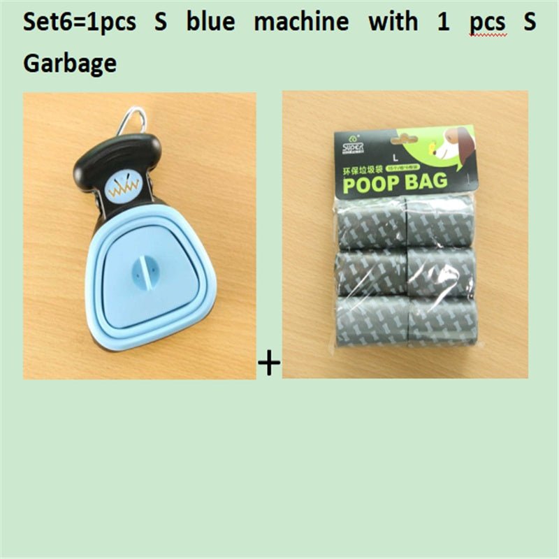 Dog Pet Travel Foldable Pooper Scooper With 1 Roll Decomposable bags Poop Scoop Clean Pick Up Excreta Cleaner Epacket Shipping 0 - Lazy Paper Club