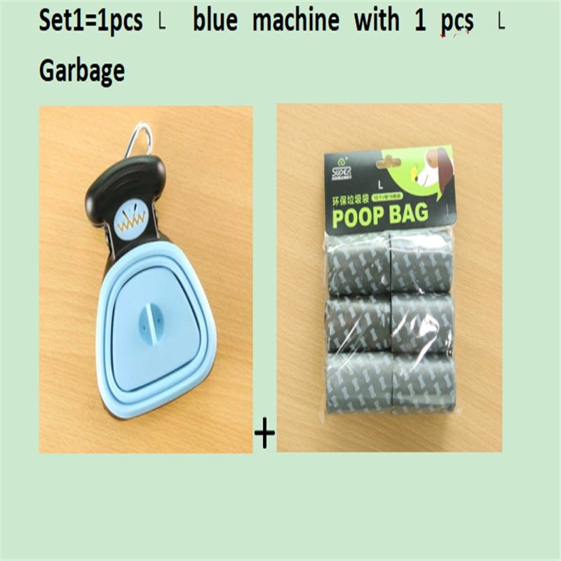 Dog Pet Travel Foldable Pooper Scooper With 1 Roll Decomposable bags Poop Scoop Clean Pick Up Excreta Cleaner Epacket Shipping 0 - Lazy Paper Club