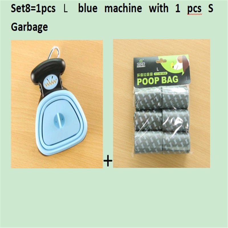 Dog Pet Travel Foldable Pooper Scooper With 1 Roll Decomposable bags Poop Scoop Clean Pick Up Excreta Cleaner Epacket Shipping 0 - Lazy Paper Club