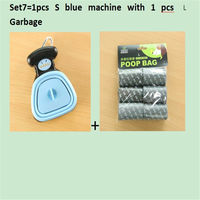 Dog Pet Travel Foldable Pooper Scooper With 1 Roll Decomposable bags Poop Scoop Clean Pick Up Excreta Cleaner Epacket Shipping 0 - Lazy Paper Club