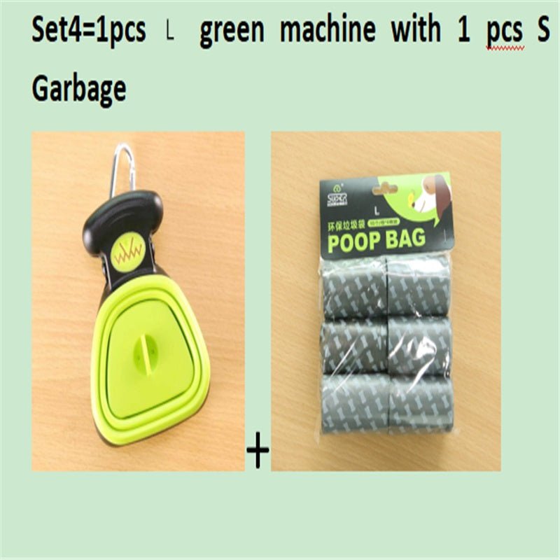 Dog Pet Travel Foldable Pooper Scooper With 1 Roll Decomposable bags Poop Scoop Clean Pick Up Excreta Cleaner Epacket Shipping 0 - Lazy Paper Club