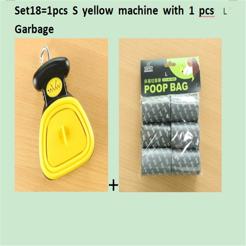 Dog Pet Travel Foldable Pooper Scooper With 1 Roll Decomposable bags Poop Scoop Clean Pick Up Excreta Cleaner Epacket Shipping 0 - Lazy Paper Club