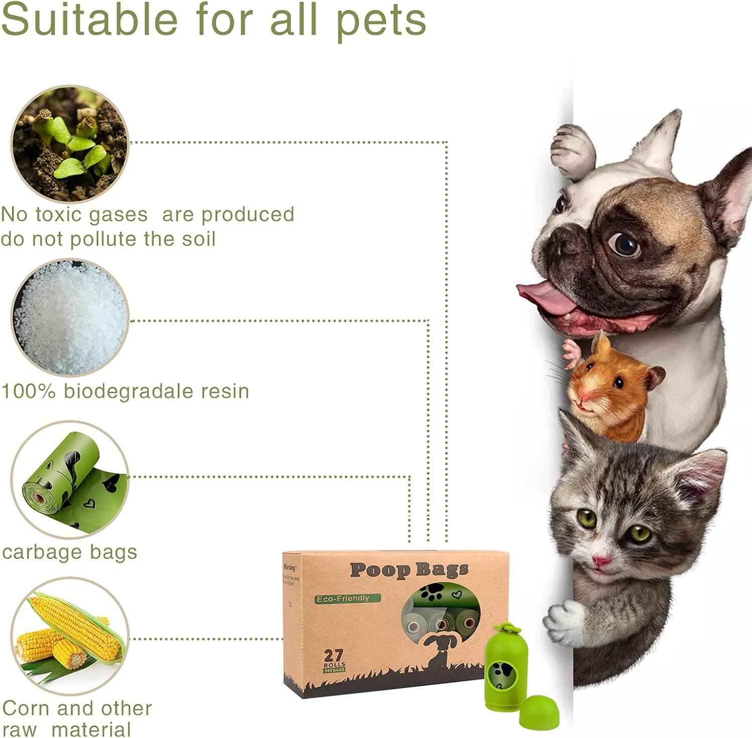 Dog Poop Bags for Every Adventure | Leak-Proof, Eco-Friendly - Lazy Paper Club