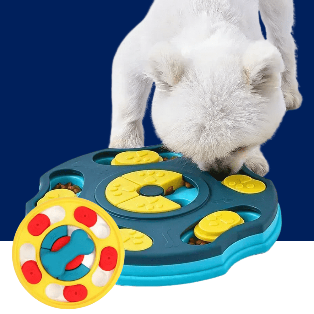 Dog Puzzle Slow Feeder Toy – Interactive Treat Dispenser for Mental Stimulation - Lazy Paper Club