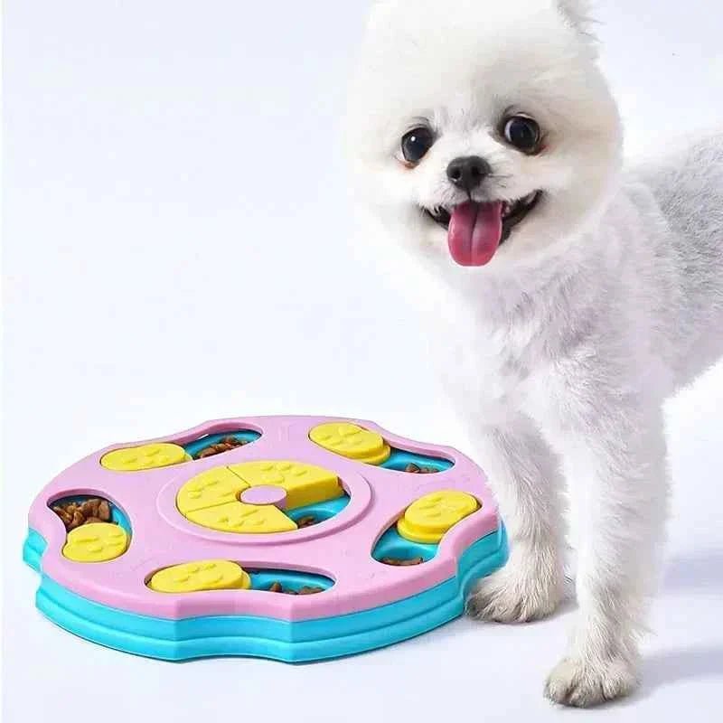 Dog Puzzle Slow Feeder Toy – Interactive Treat Dispenser for Mental Stimulation - Lazy Paper Club