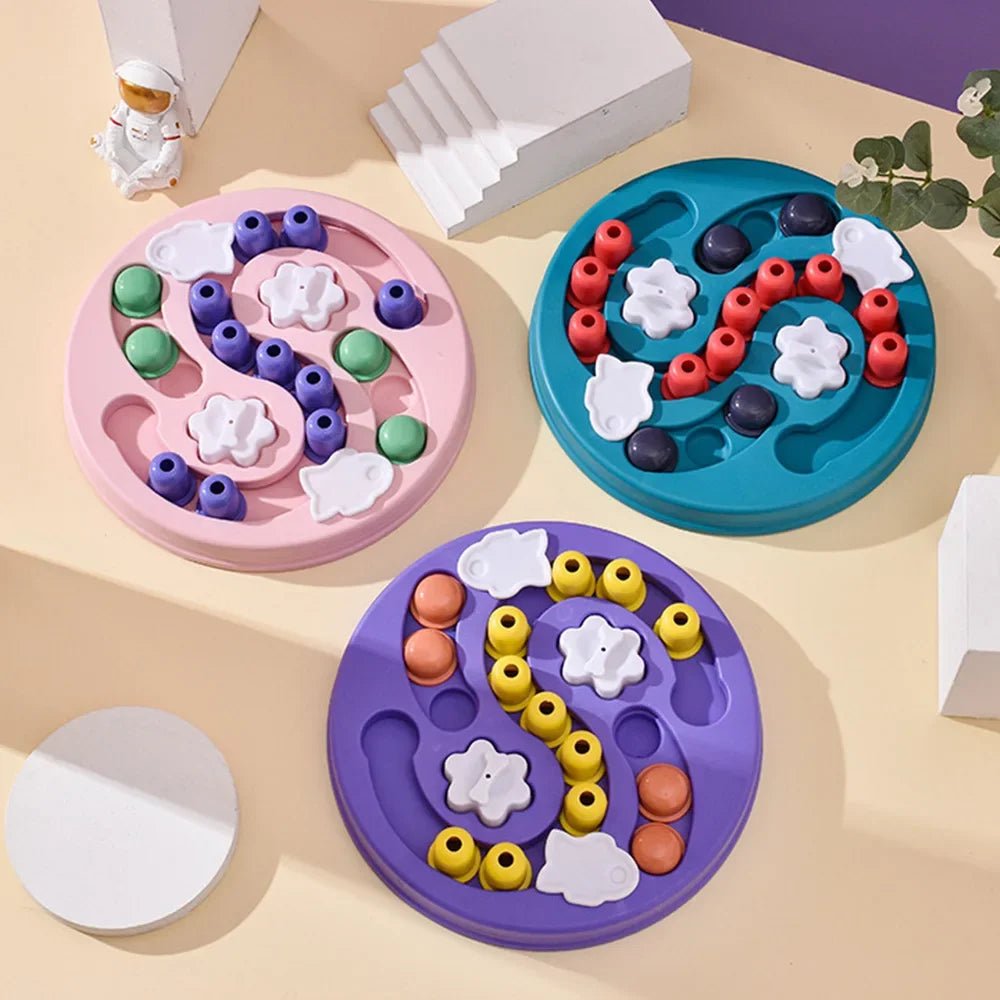 Dog Puzzle Toys Slow Feeder Interactive Increase Puppy IQ Food Dispenser Slowly Eating NonSlip Bowl Pet Cat Dogs Training Game - Lazy Paper Club