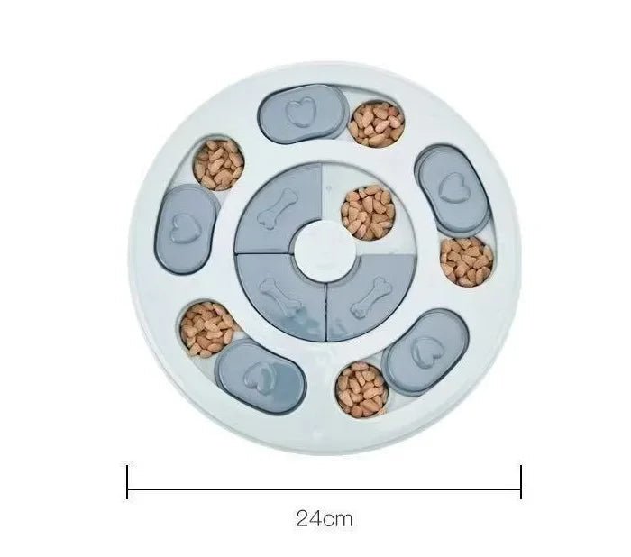 Dog Puzzle Toys Slow Feeder Interactive Increase Puppy IQ Food Dispenser Slowly Eating NonSlip Bowl Pet Cat Dogs Training Game - Lazy Paper Club