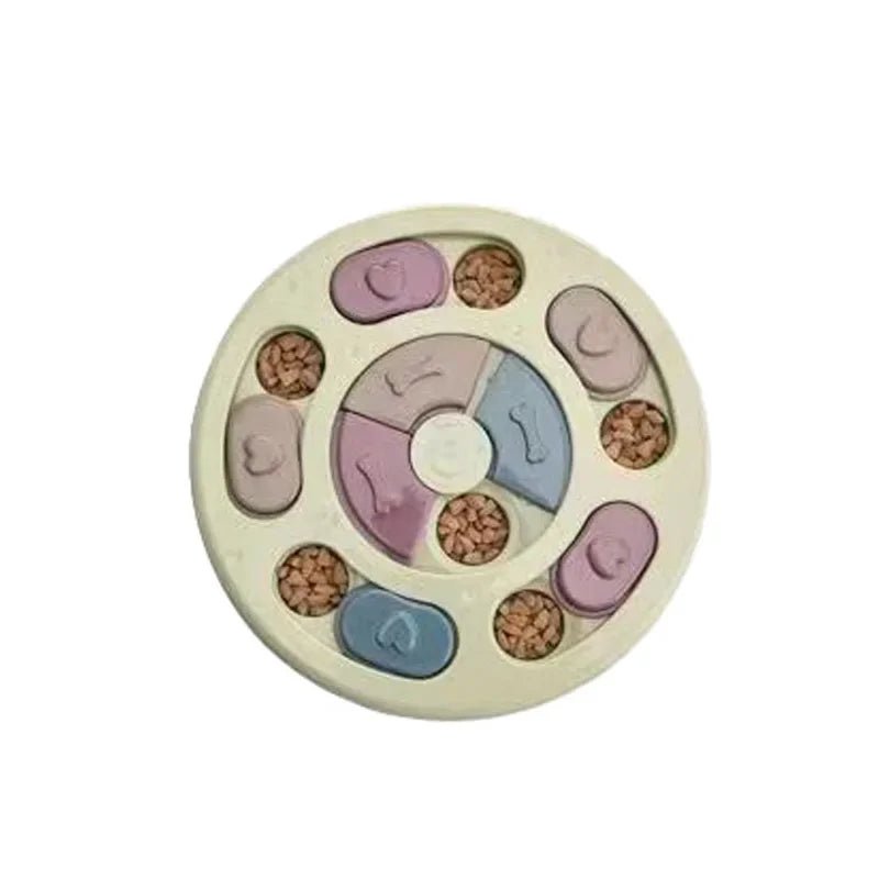 Dog Puzzle Toys Slow Feeder Interactive Increase Puppy IQ Food Dispenser Slowly Eating NonSlip Bowl Pet Cat Dogs Training Game - Lazy Paper Club