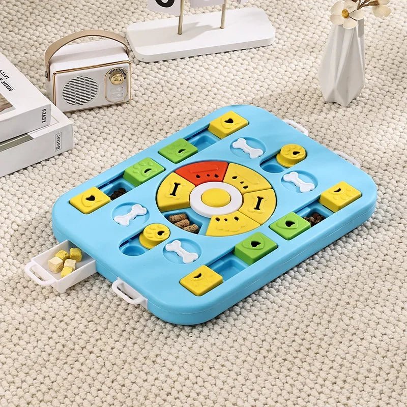 Dog Puzzle Toys Slow Feeder Interactive Increase Puppy IQ Food Dispenser Slowly Eating NonSlip Bowl Pet Cat Dogs Training Game - Lazy Paper Club