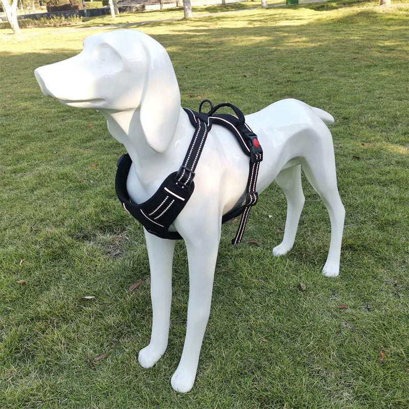 Dog Traction Chest Harness Leash Vest 0 - Lazy Paper Club