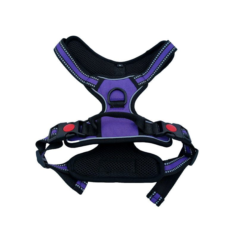Dog Traction Chest Harness Leash Vest 0 - Lazy Paper Club