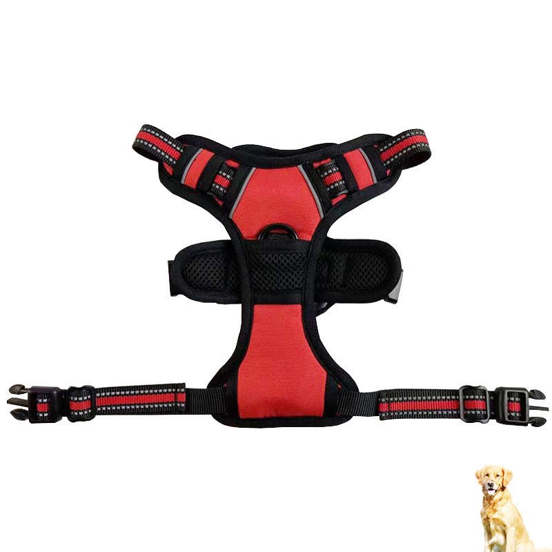 Dog Traction Chest Harness Leash Vest 0 - Lazy Paper Club