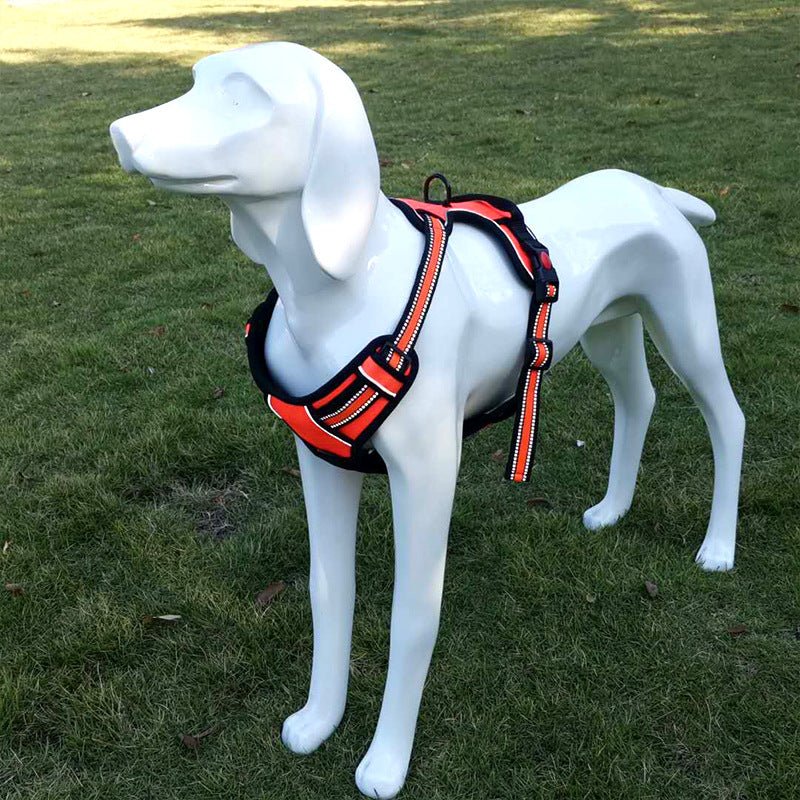 Dog Traction Chest Harness Leash Vest 0 - Lazy Paper Club
