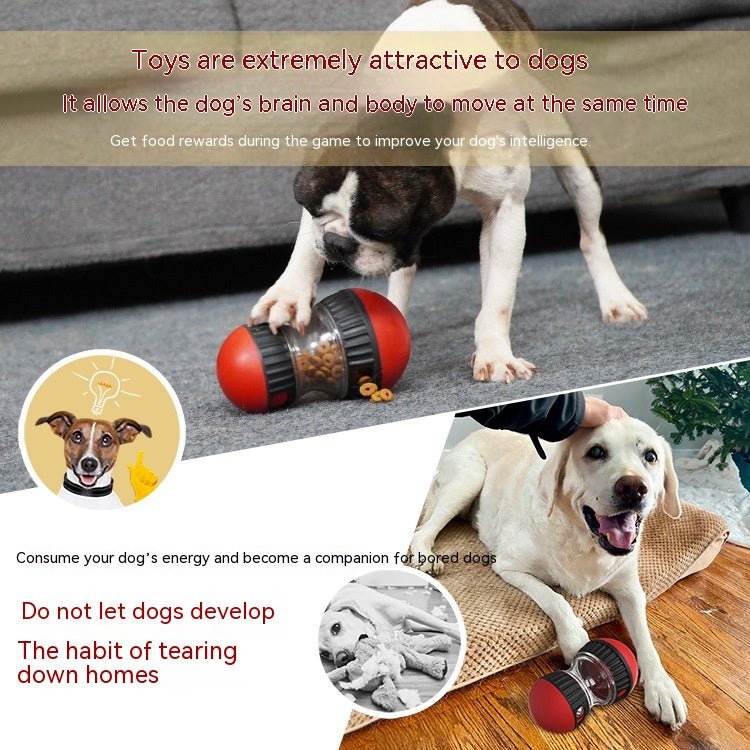 Dog Treat Dispensing Puzzle Toy – Slow Feeder Tumbler Ball | Adjustable Difficulty Pet Supplies - Lazy Paper Club