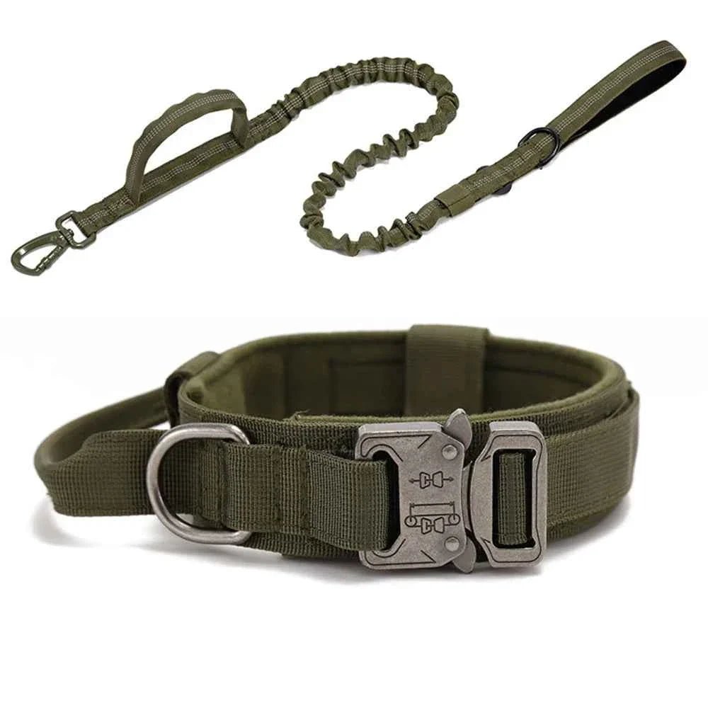 Durable Nylon Dog Collar with Reflective Leash Set - Lazy Paper Club
