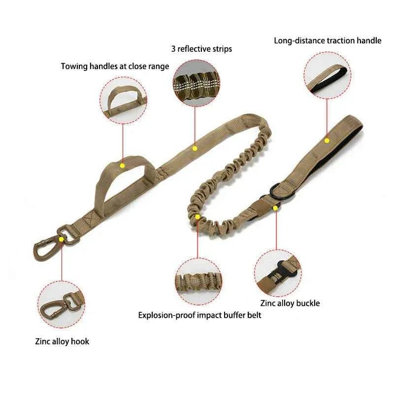 Durable Nylon Dog Collar with Reflective Leash Set - Lazy Paper Club