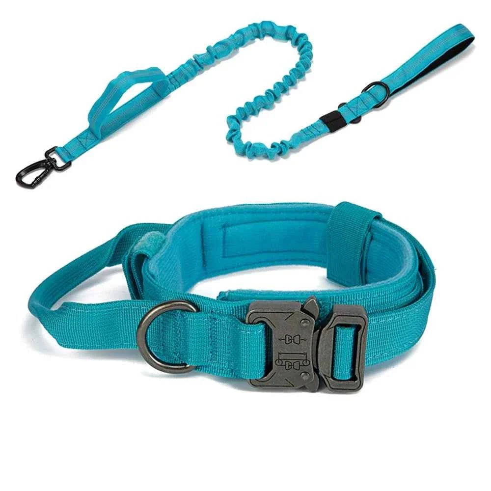Durable Nylon Dog Collar with Reflective Leash Set - Lazy Paper Club