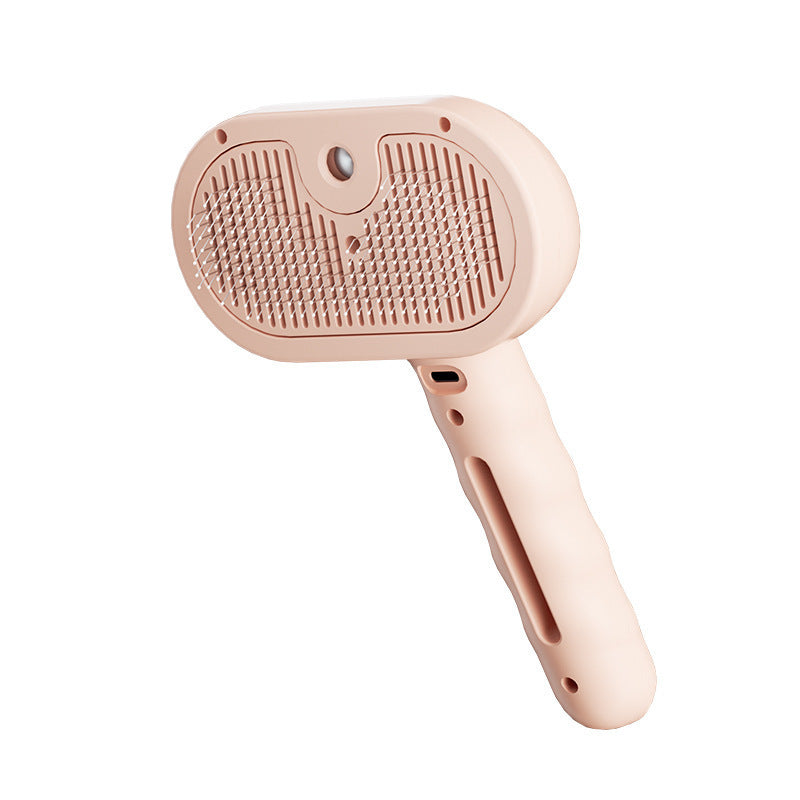 4-in-1 Pet Steam Brush with Self-Cleaning & Anti-Static