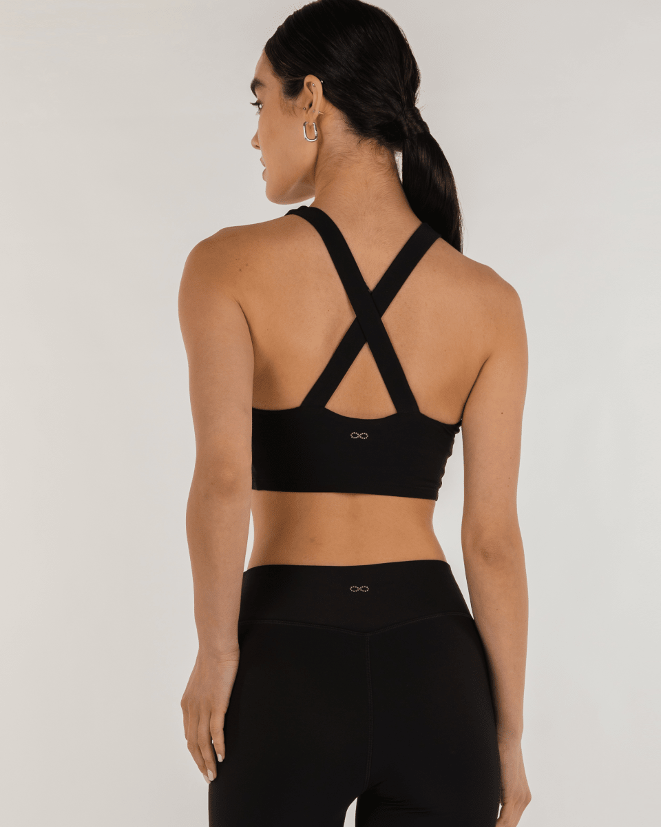 Elsa Fleece V Neck Longline Bra - Lazy Paper Club