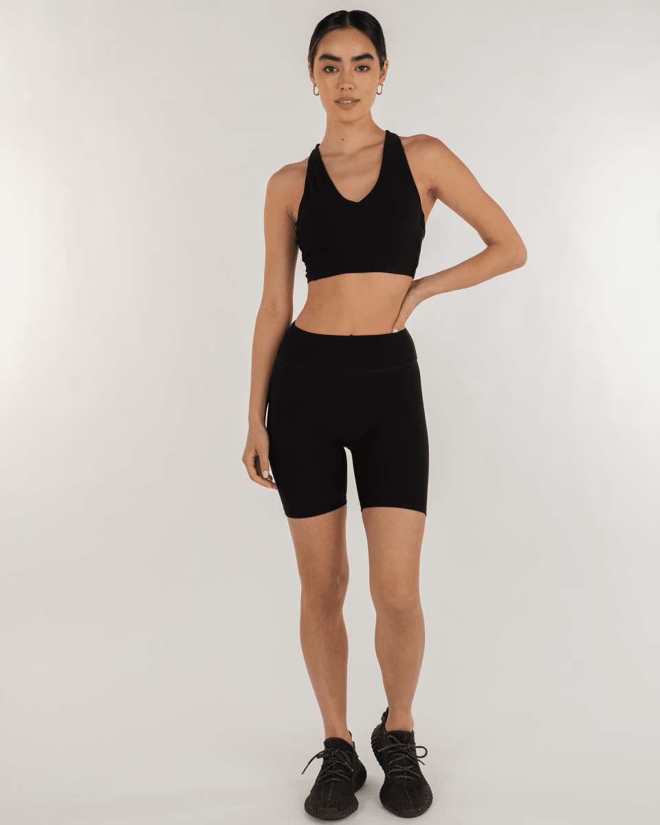 Elsa Fleece V Neck Longline Bra - Lazy Paper Club