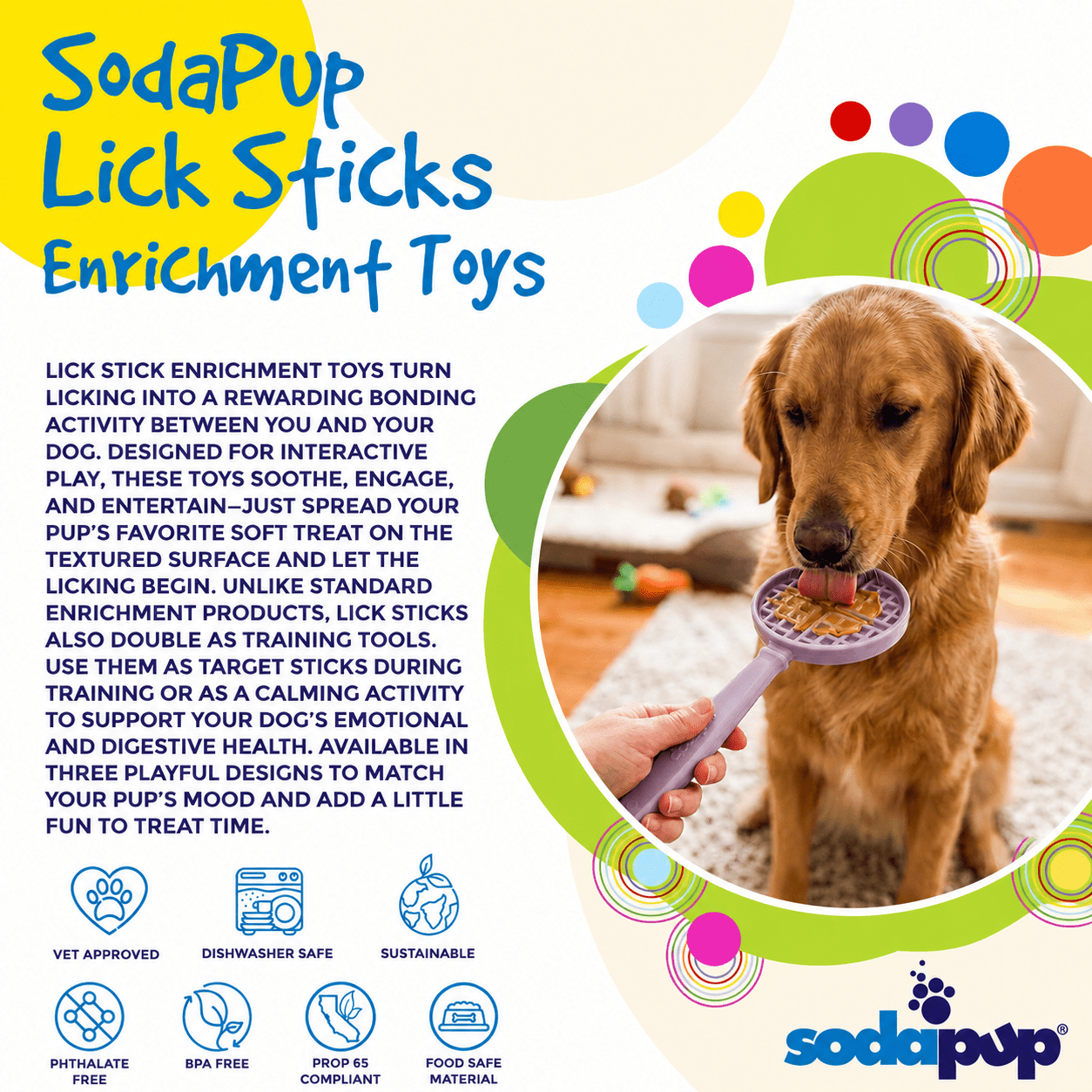 eStick Hand-Held Dog Enrichment Toy - Interactive Lick Stick | USA Made EMAT - Lazy Paper Club