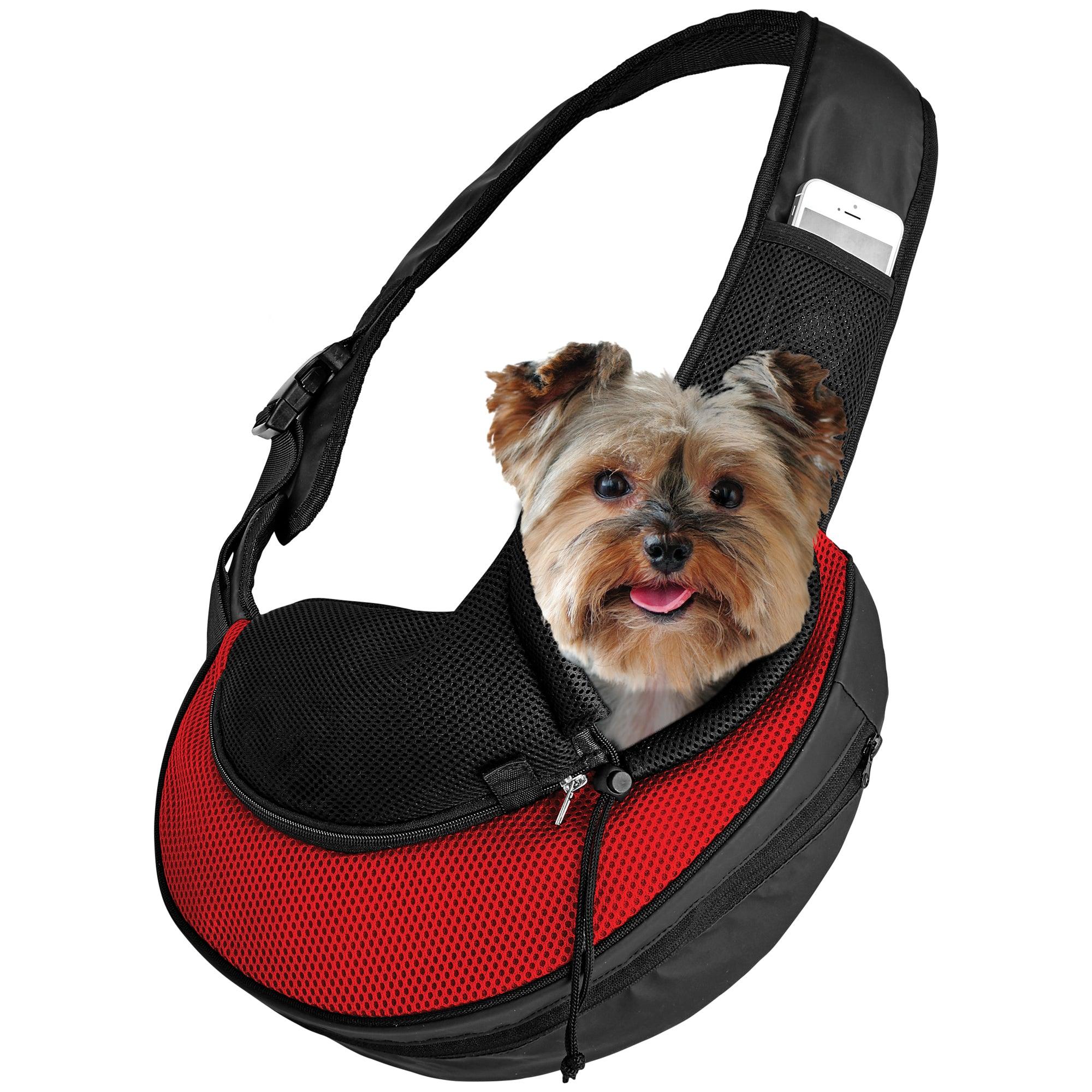 Expandable Sling Bag - Front Shoulder Pet Carrier for Small Dog, Cat and Puppy Pet Sling - Lazy Paper Club