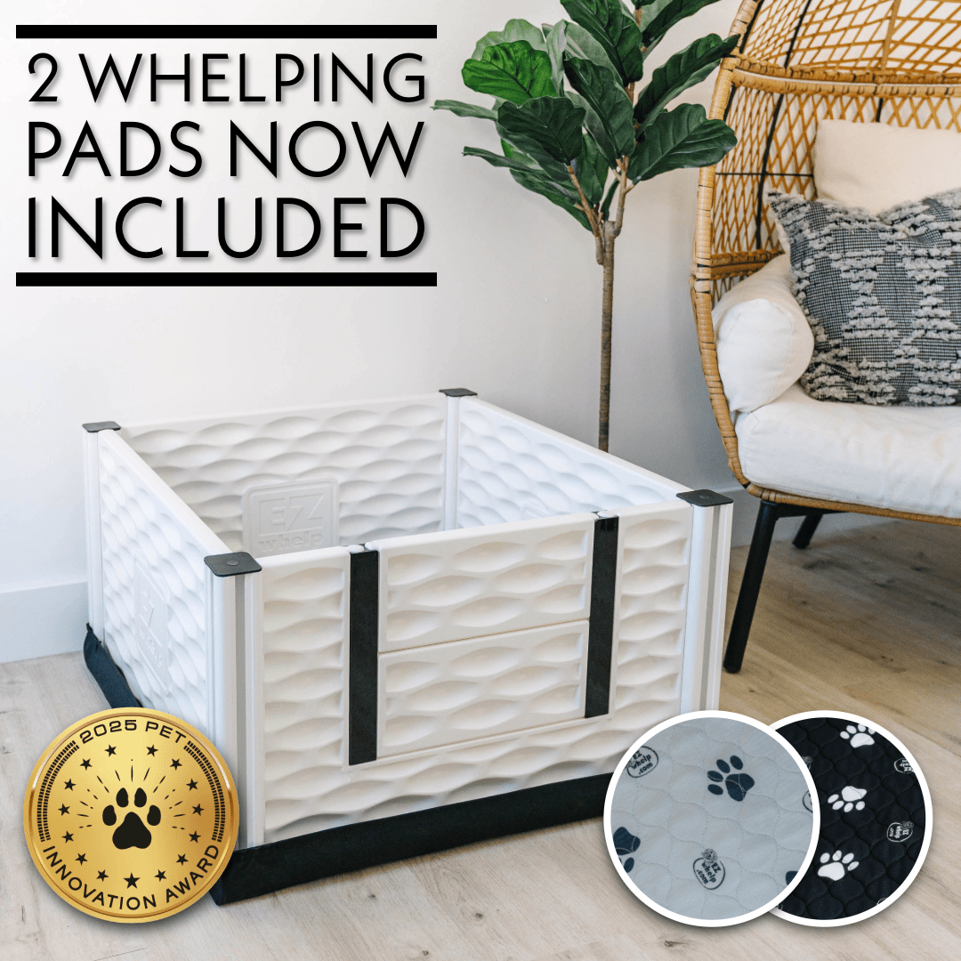 EZclassic Whelping Box w/Rails Whelping Box - Lazy Paper Club
