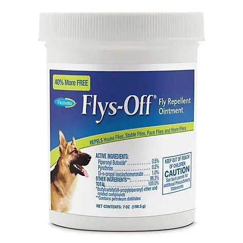 Farnam Flys-Off Repellent Ointment 7 oz for Dogs & Horses Kills Repels Flies Pet Supplies > Other Pet Supplies - Lazy Paper Club