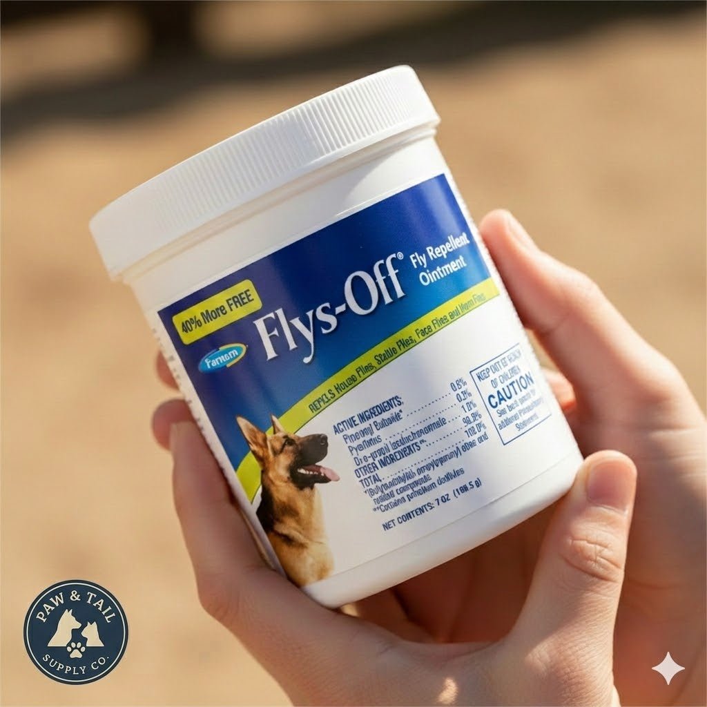 Farnam Flys-Off Repellent Ointment 7 oz for Dogs & Horses Kills Repels Flies Pet Supplies > Other Pet Supplies - Lazy Paper Club