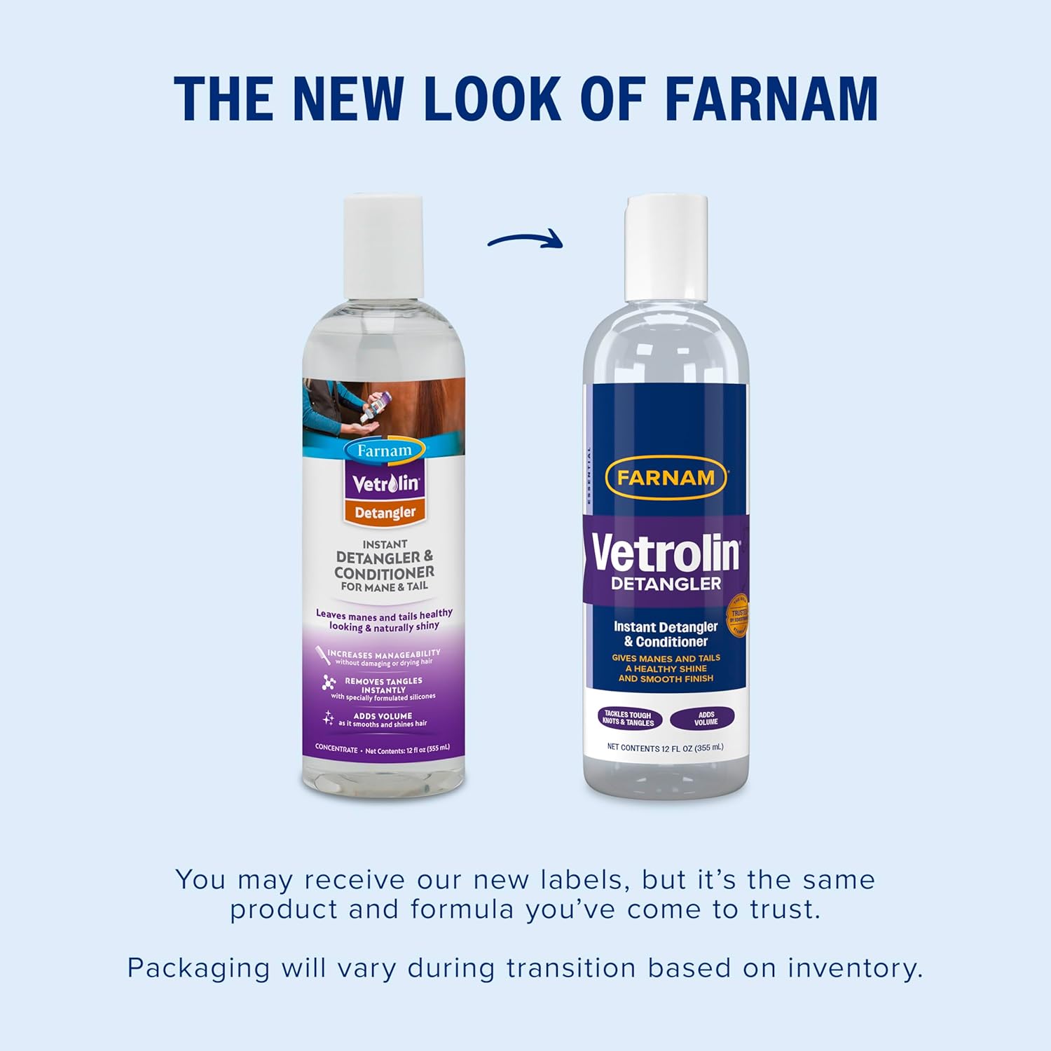 Farnam Vetrolin Instant Detangler & Conditioner Healthy Horses Mane and Tail 12 oz. Pet Supplies > Horses > Grooming & Bathing Supplies > Coat Care > Coat Care - Lazy Paper Club
