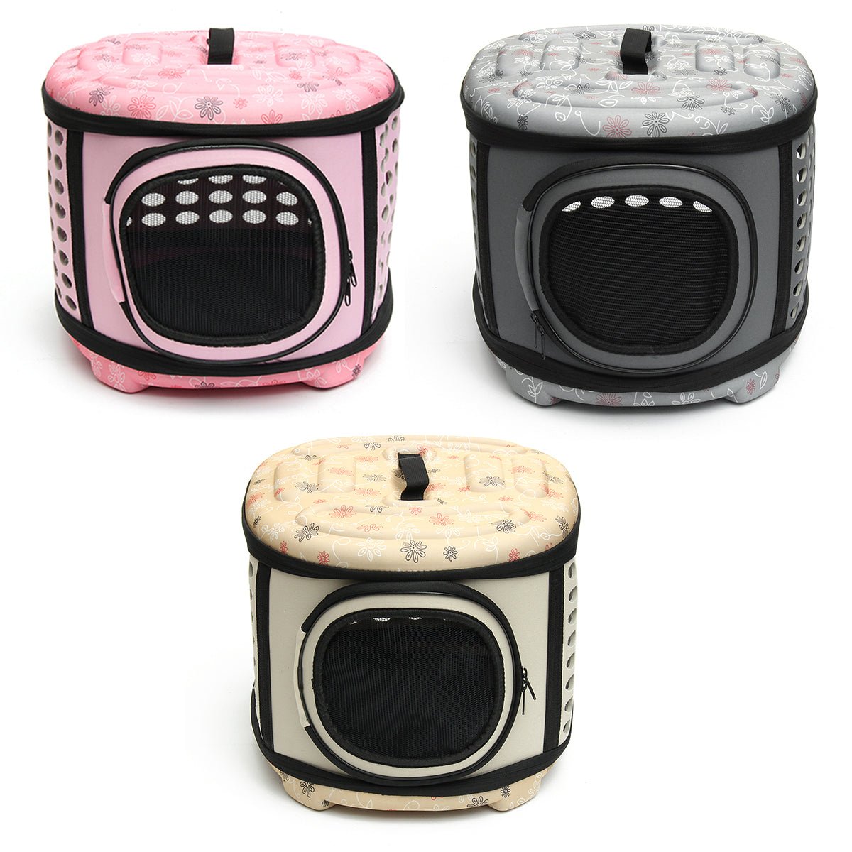 Foldable Pet Dog Cat Puppy Handbag Carrier Cage Pet Travel Gear - Lazy Paper Club