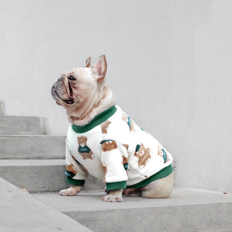 French Clothes Dog Pajamas Winter Clothes Corgi 0 - Lazy Paper Club