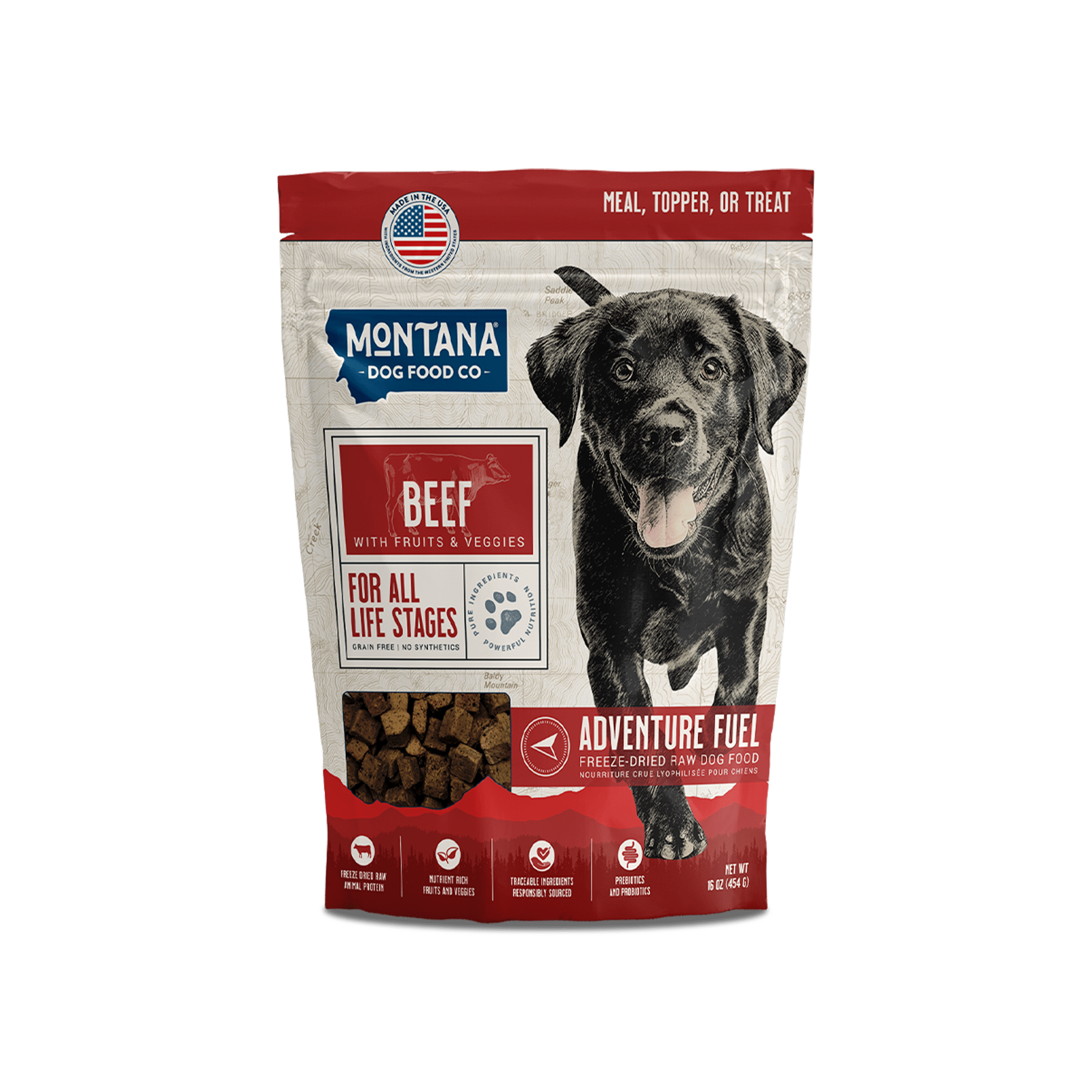 Grain-Free Beef Freeze-Dried Raw Adventure Fuel (Dog Food) Meals & Toppers - Lazy Paper Club