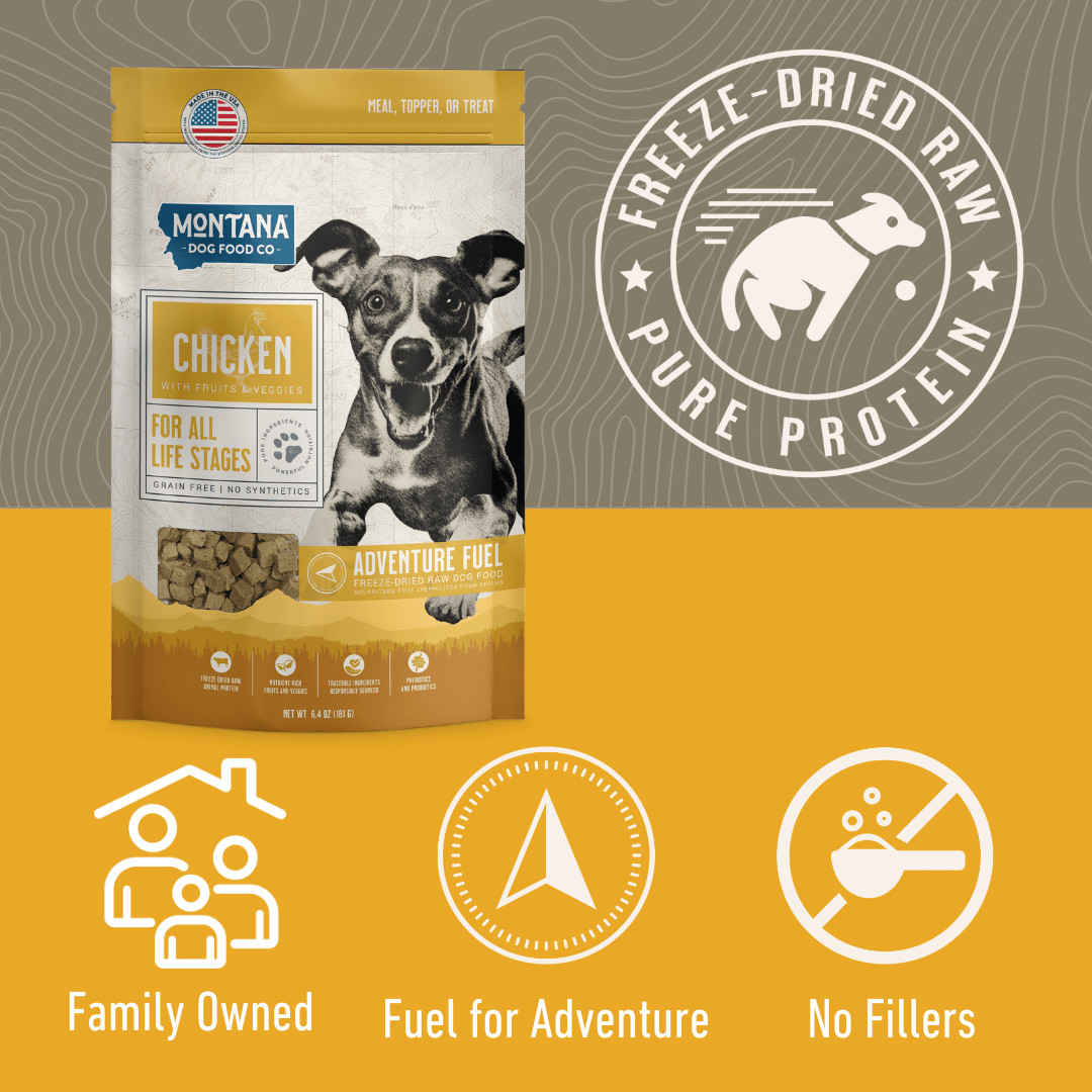 Grain-Free Chicken Freeze-dried Raw Adventure Fuel (Dog Food) Meals & Toppers - Lazy Paper Club