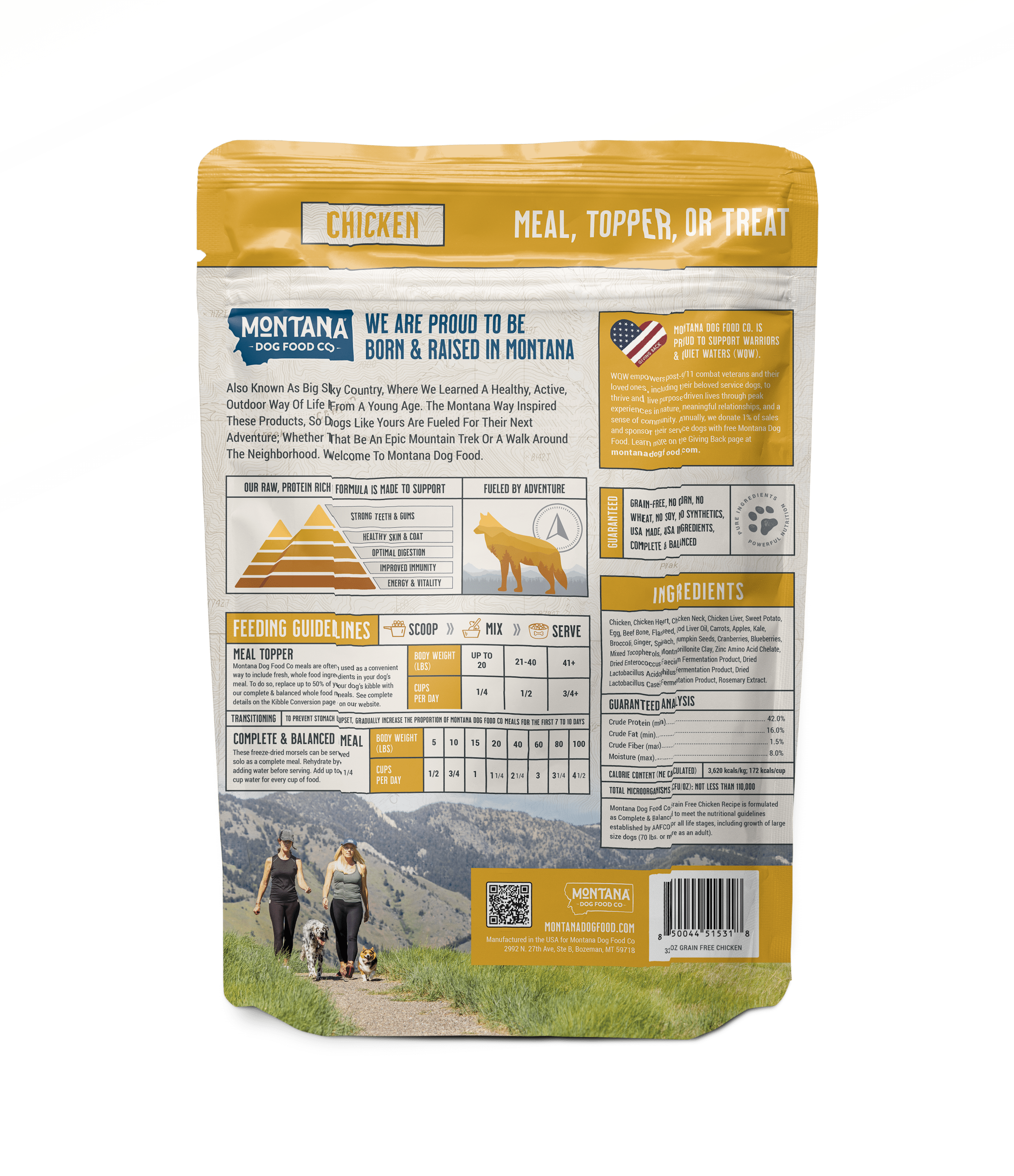Grain-Free Chicken Freeze-dried Raw Adventure Fuel (Dog Food) Meals & Toppers - Lazy Paper Club