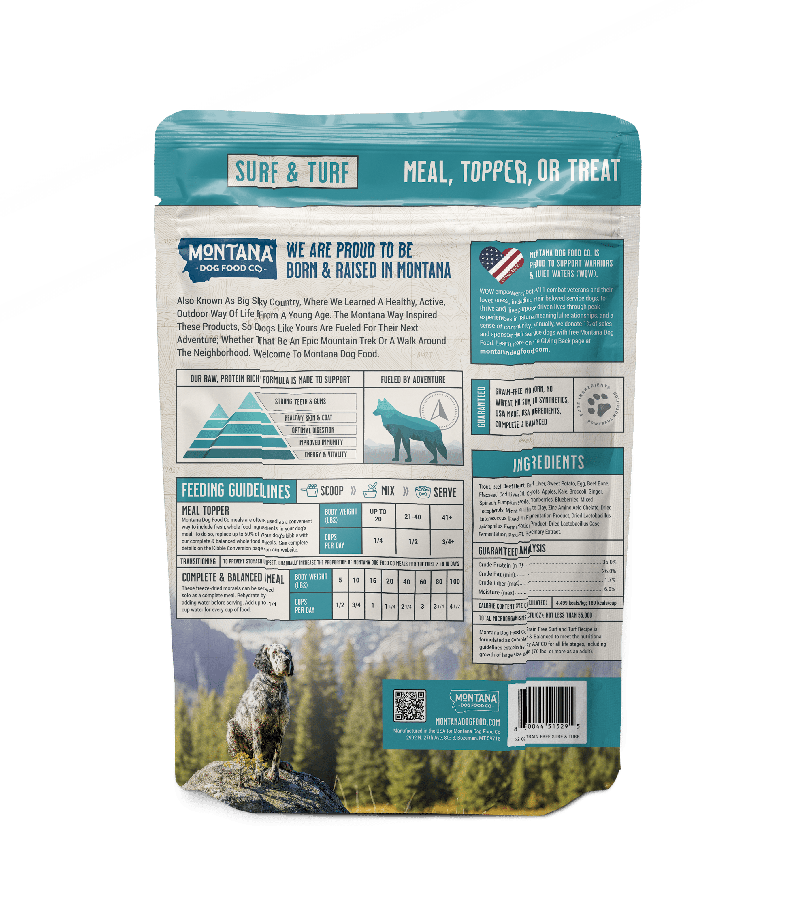 Grain-free Surf & Turf Freeze-dried Raw Adventure Fuel (Dog Food) Meals & Toppers - Lazy Paper Club