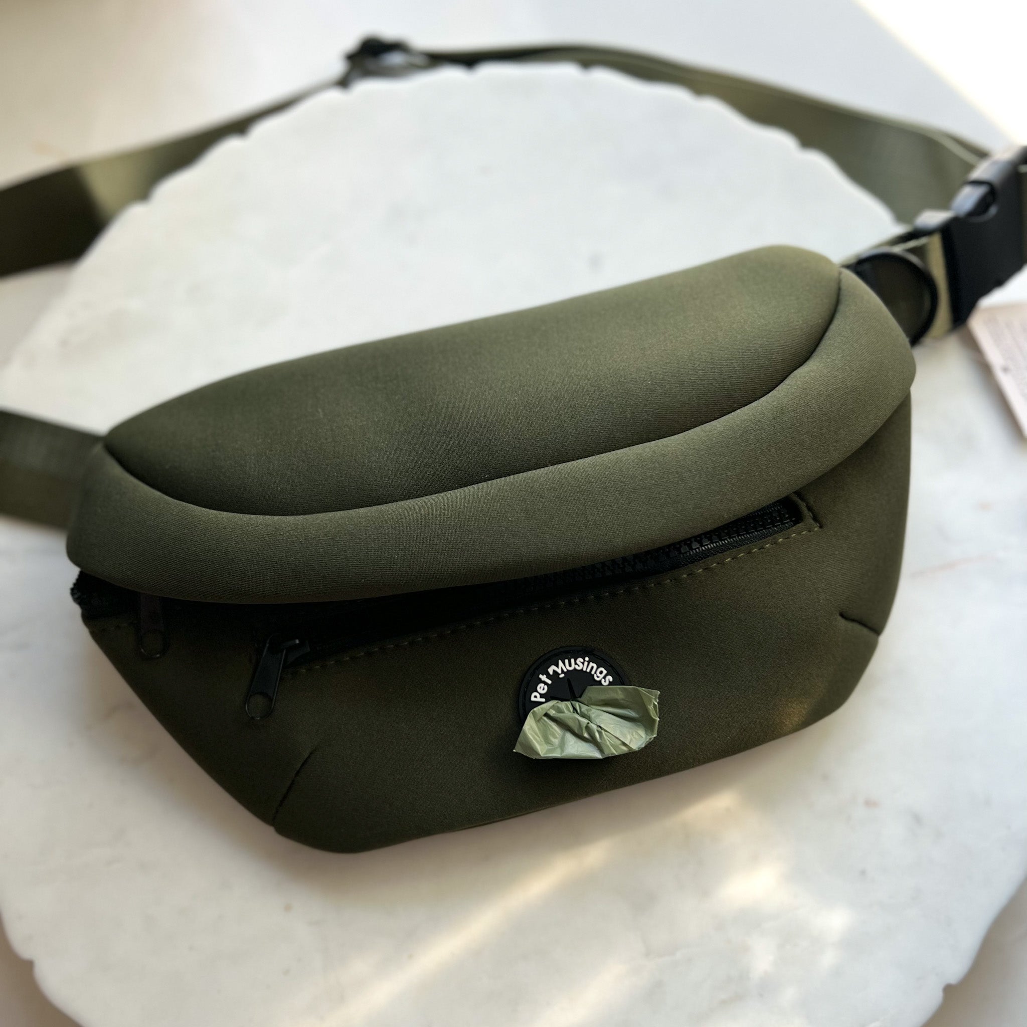 Green Dog Walking Bag - Lazy Paper Club