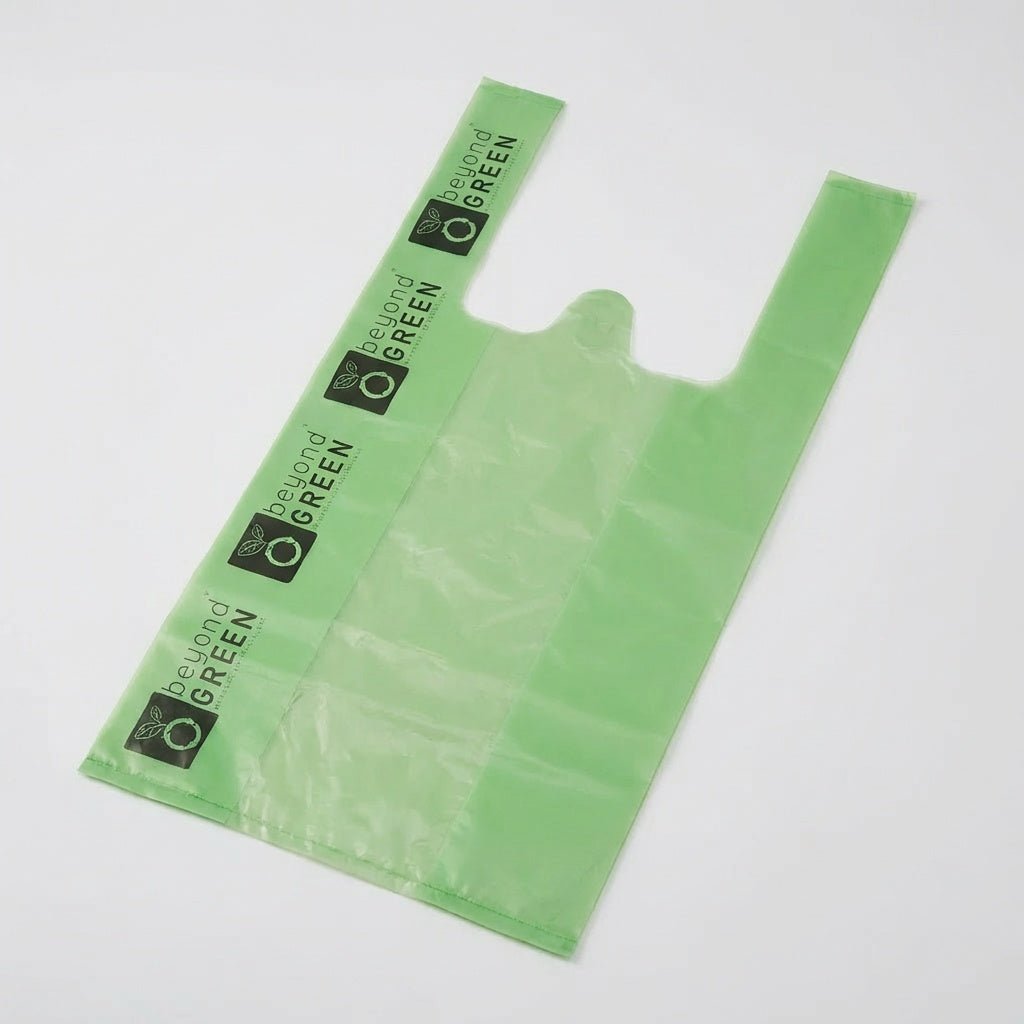 Green Dog Waste Bags – 8" x 16" with 5" Gusset & Handles – Made in USA Dog Waste Bags - Lazy Paper Club