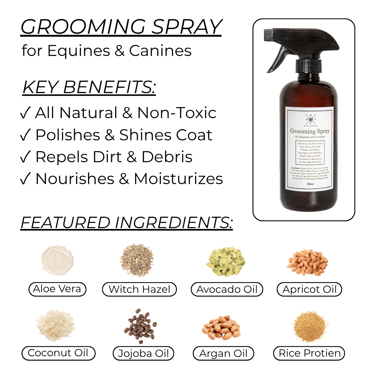 Grooming Spray - for Dogs & Horses - Lazy Paper Club