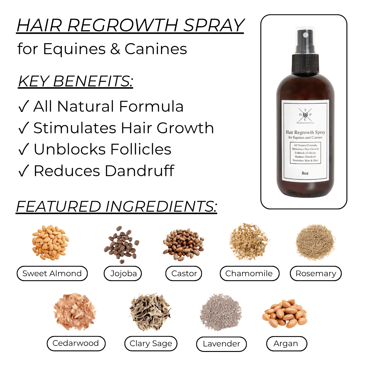 Hair Regrowth Spray for Dogs & Horses - Lazy Paper Club