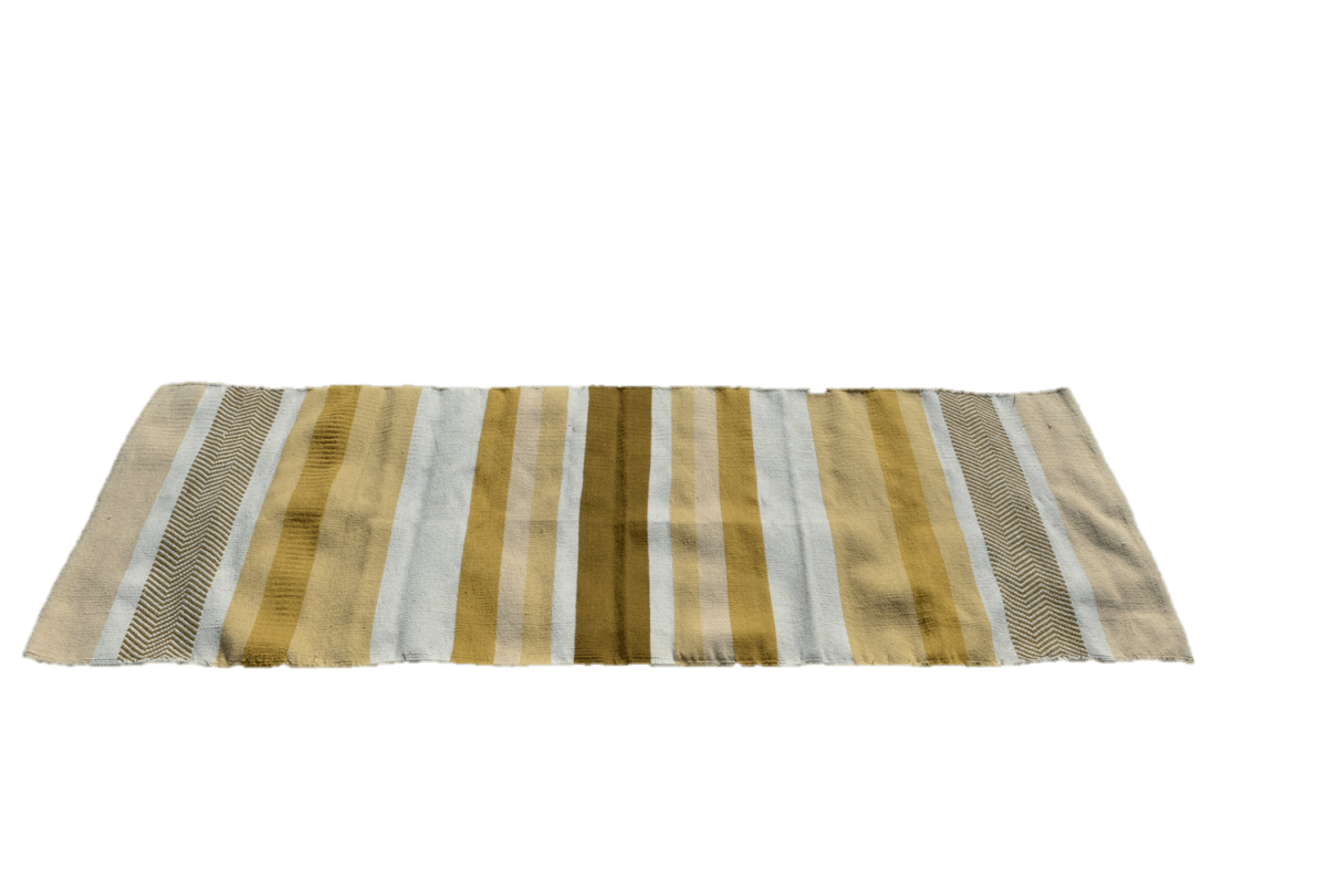 Handwoven cotton Floor Yoga Meditation Prayer Rug - Lazy Paper Club