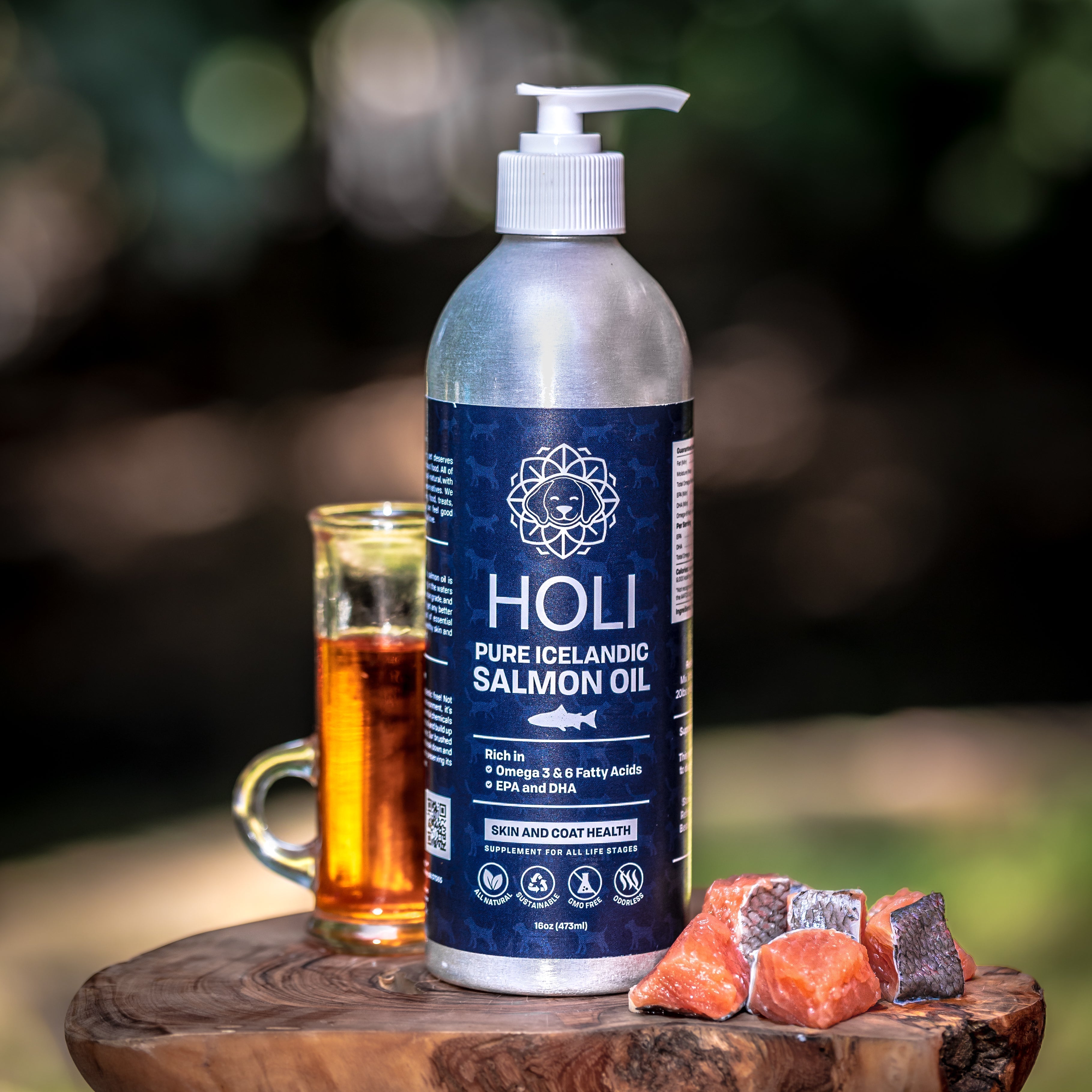 HOLI Icelandic Salmon Oil for Dogs | Extra Virgin Animals & Pet Supplies - Lazy Paper Club