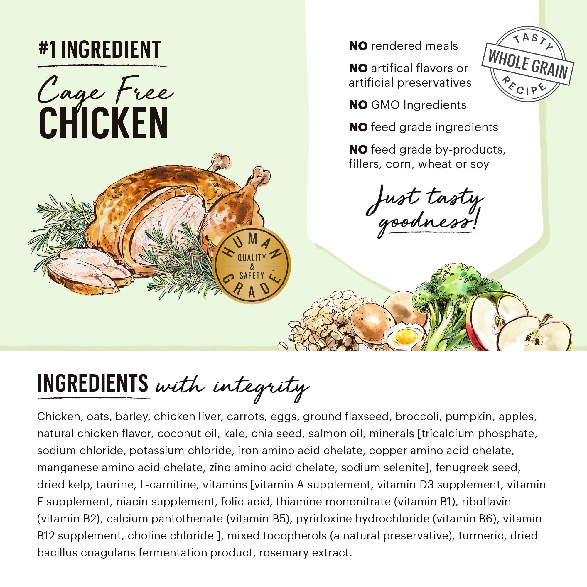 Honest Kitchen Clusters Whole Grain Chicken & Oat Dog Food Dry Dog Food - Lazy Paper Club