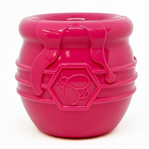Honey Pot Dog eCup Treat Dispenser | Durable PUP-X Rubber Enrichment Toy | USA Made Rubber Dog Toys - Lazy Paper Club
