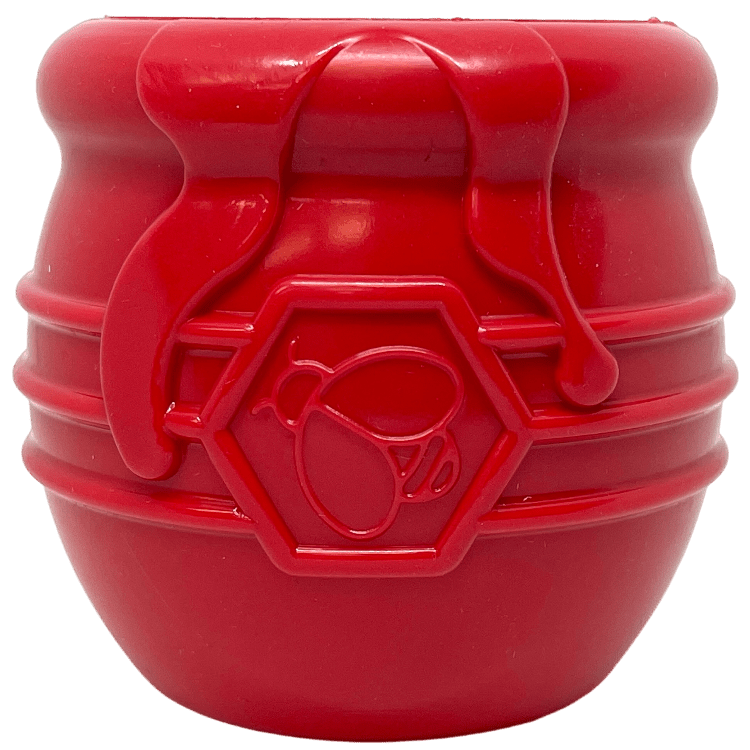 Honey Pot Dog eCup Treat Dispenser | Durable PUP-X Rubber Enrichment Toy | USA Made Rubber Dog Toys - Lazy Paper Club