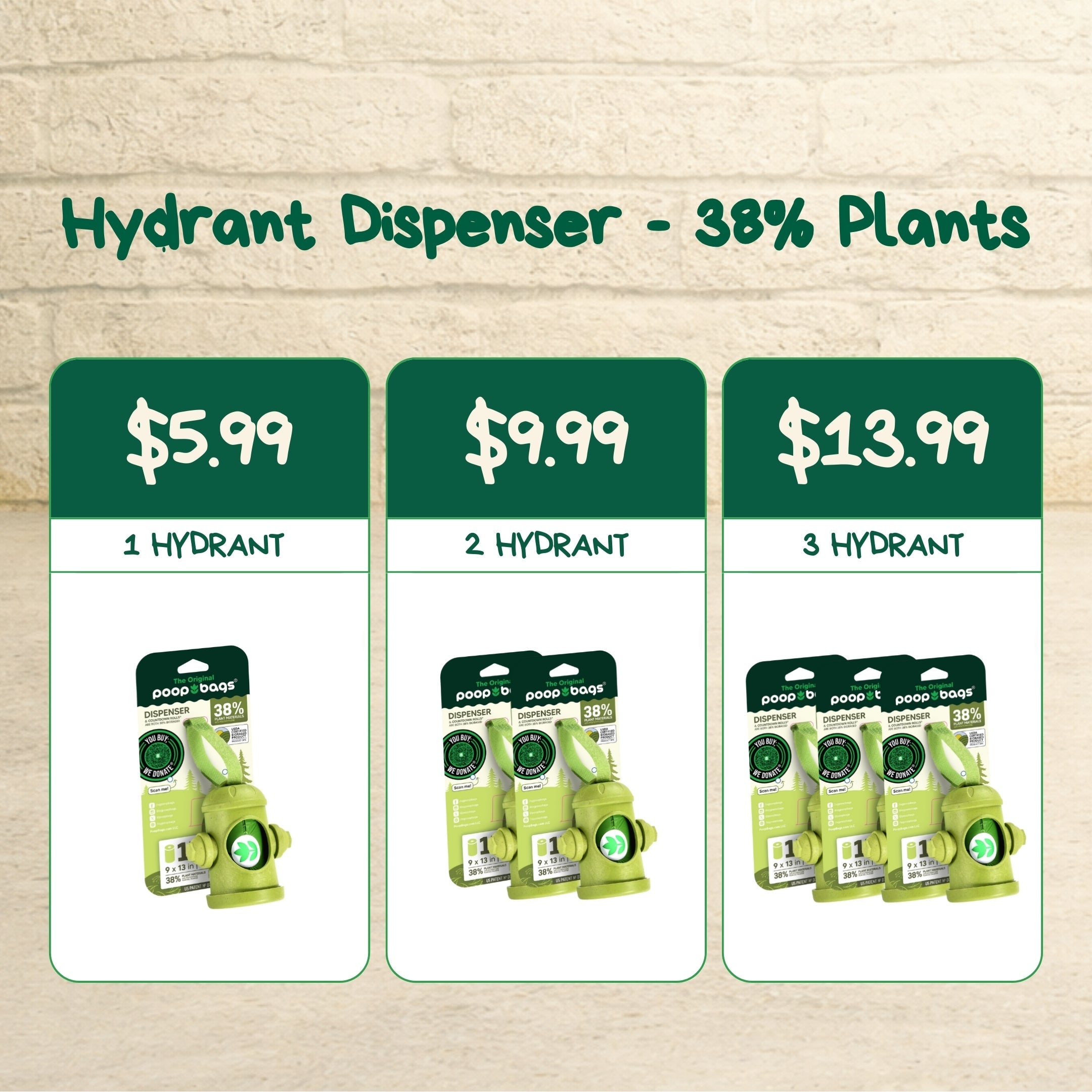 Hydrant Dispenser + Leash Roll Poop Bags Poop Bags Dispenser - Lazy Paper Club