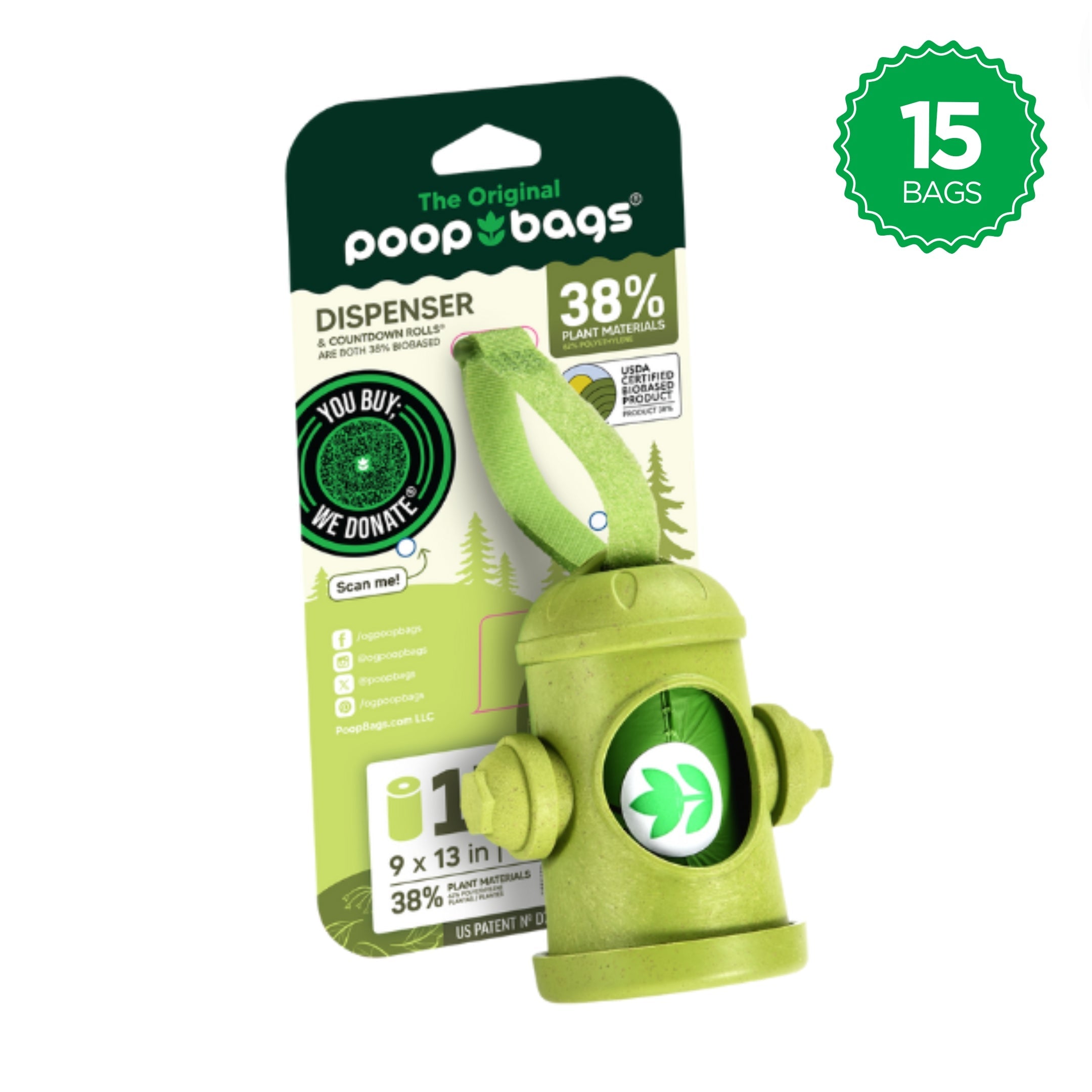Hydrant Dispenser + Leash Roll Poop Bags Poop Bags Dispenser - Lazy Paper Club