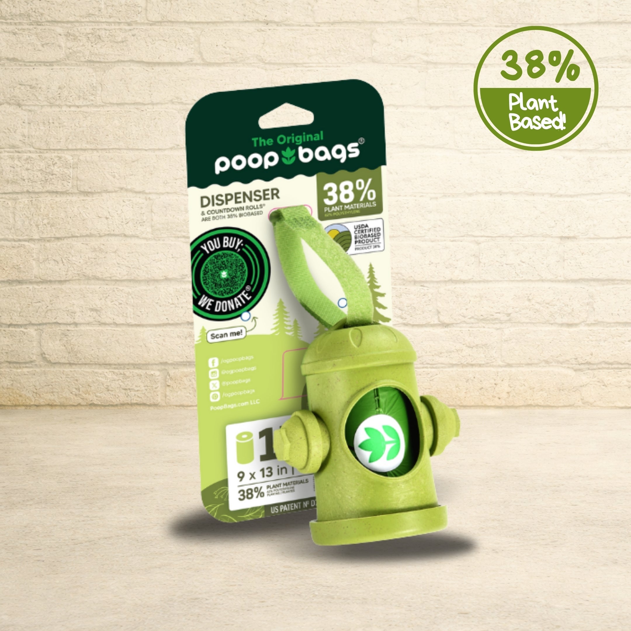 Hydrant Dispenser + Leash Roll Poop Bags Poop Bags Dispenser - Lazy Paper Club